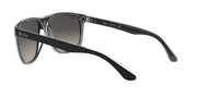 Ray-Ban Boyfriend RB4147 Sunglasses - Black on Transparent/Light Grey Gradient Dark Grey / 60 mm - 8053672108514 - Additional Image 4