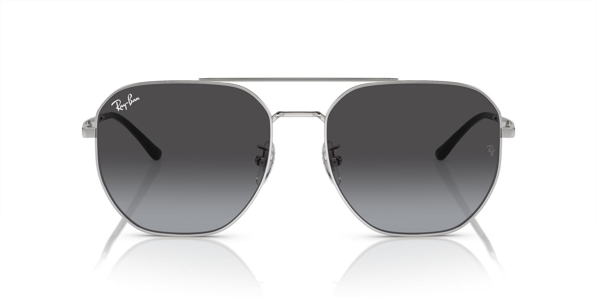 Ray-Ban Aviator RB3724D Sunglasses - Silver/Grey Gradient / 59 mm - 8056597964623