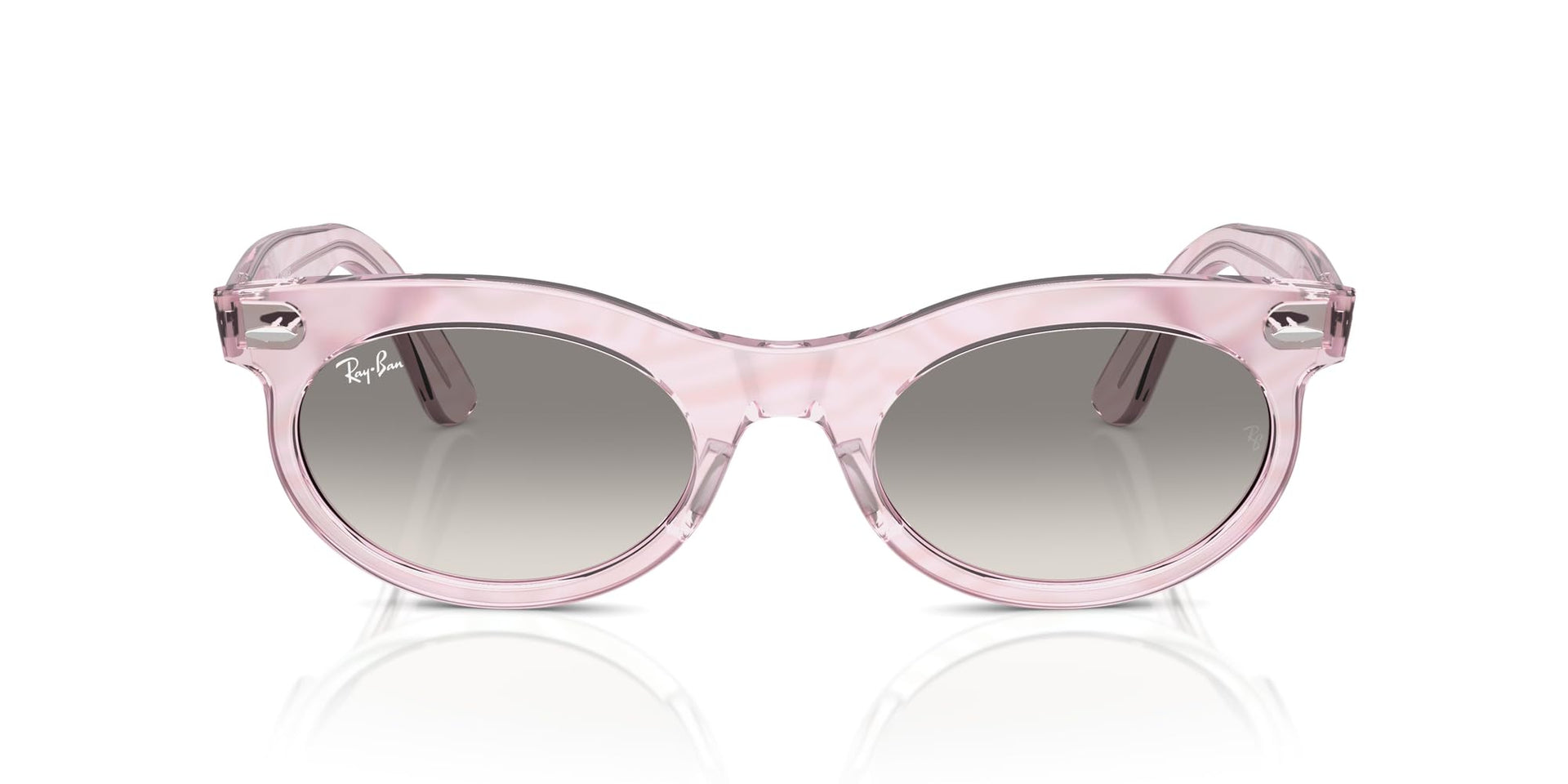 Ray-Ban Wayfarer Oval Low Bridge Fit RB2242F Sunglasses - Photochromic Frame Waves Purple/Clear Gradient Grey / 53 mm - 8056262134146