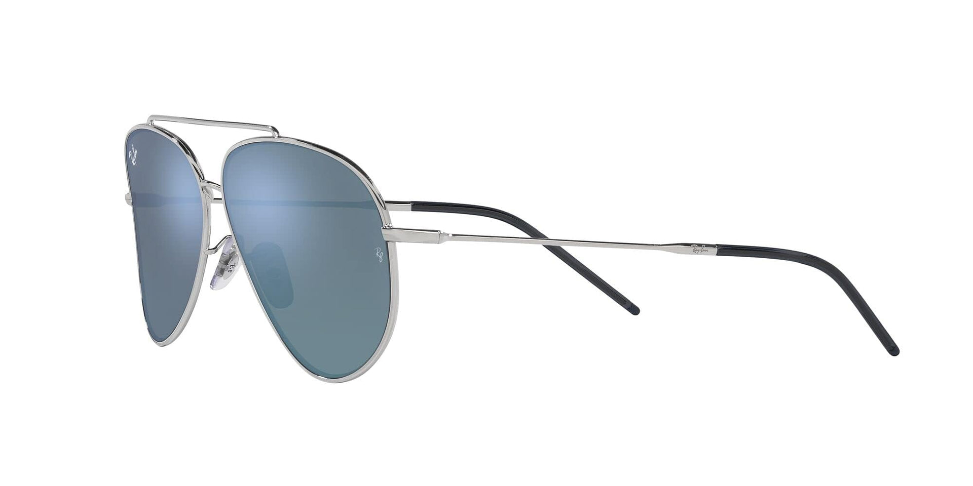 Ray-Ban Aviator Reverse RBR0101S Sunglasses - Silver/Dark Grey Mirrored Turquoise / 62 mm - X003UYB47R