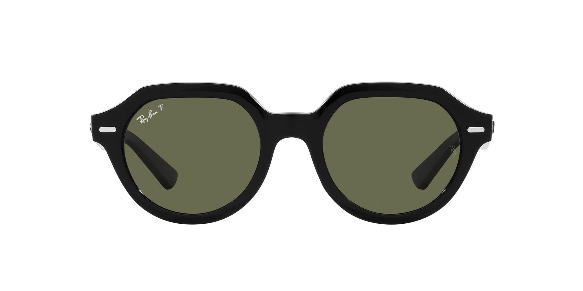 Ray-Ban Gina RB4399 Sunglasses - Black/Green Polarized / 53 mm - 8056597829397