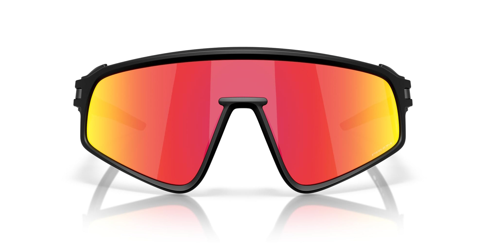 Oakley Latch Panel Sunglasses - Matte Black/Prizm Ruby / 35 - 888392649065