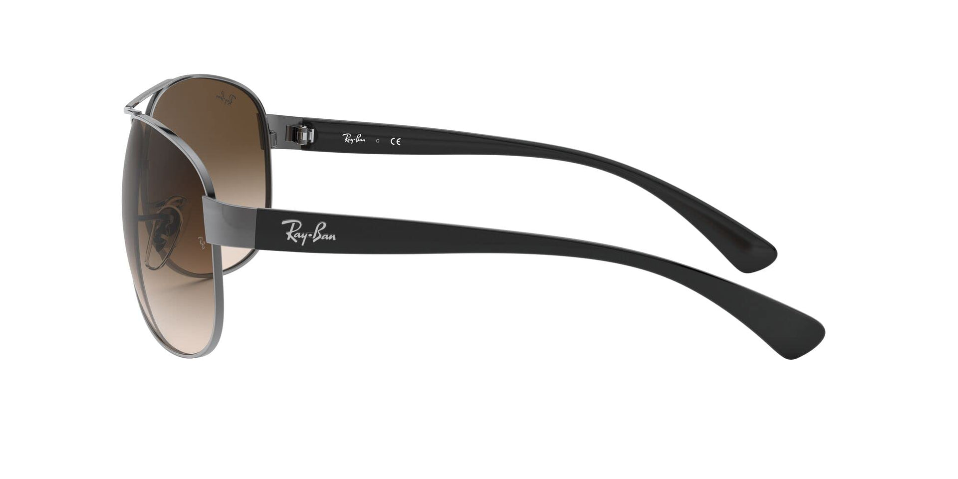 Ray-Ban Aviator RB3386 Sunglasses - Gunmetal/Brown Gradient Dark Brown / 63 mm - 805289204336 - Additional Image 3