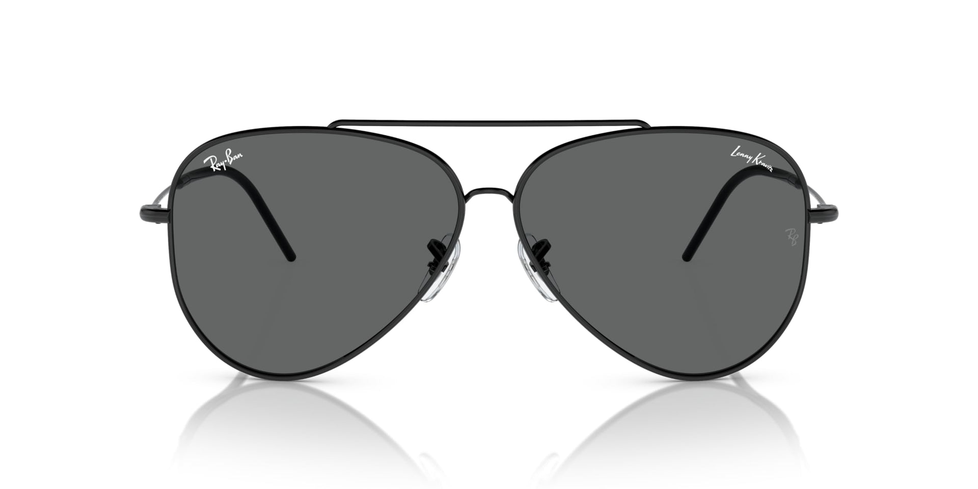 Ray-Ban Aviator Reverse RBR0101S Sunglasses - Lenny Kravitz Black/Dark Grey / 59 mm - 8056262151297 - Additional Image 3
