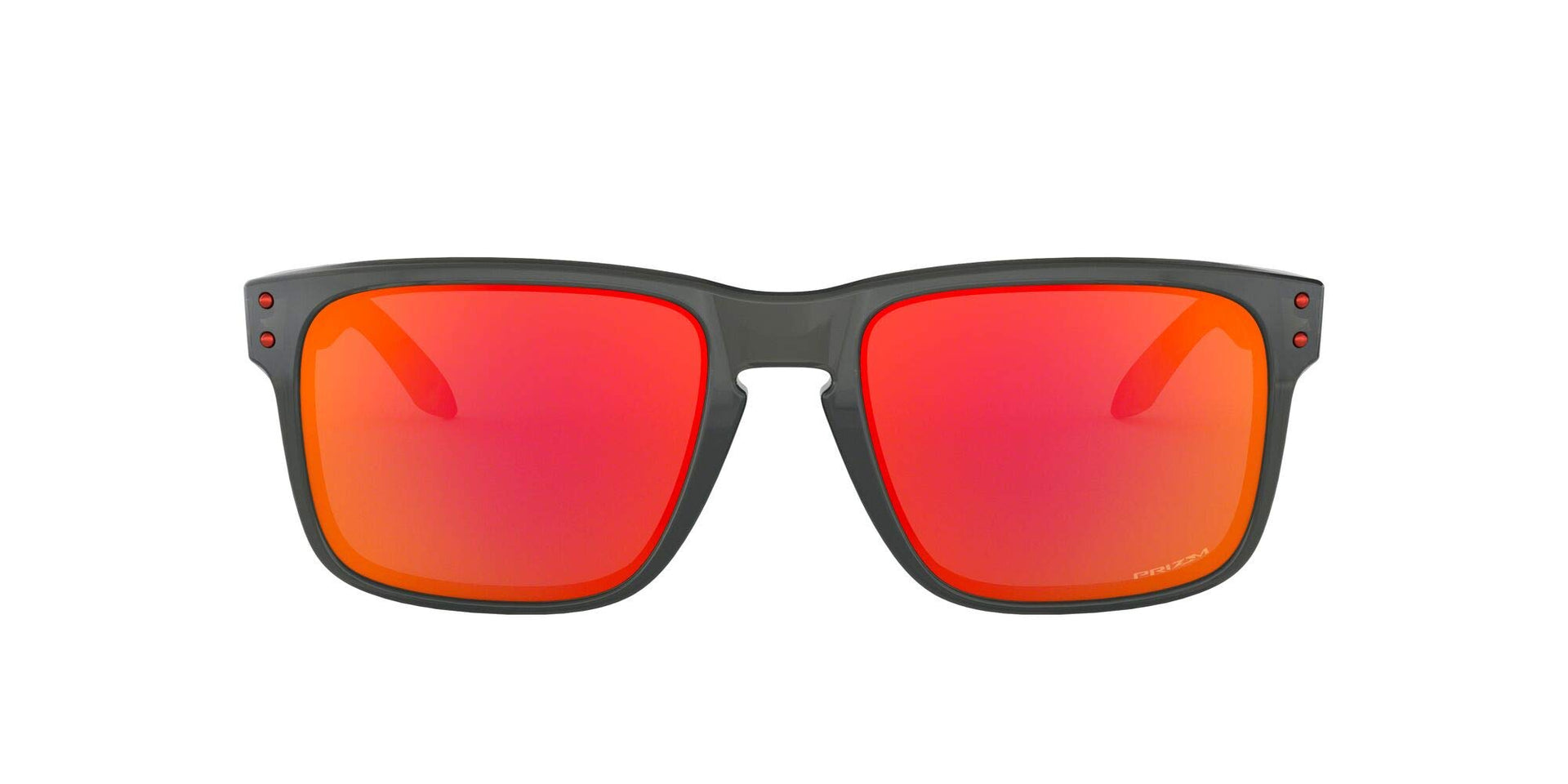 Oakley Holbrook Low Bridge Fit Sunglasses - Grey Smoke/Prizm Ruby / 56 mm - 888392279835