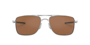 Oakley Gauge Sunglasses - Polished Chrome/Prizm Tungsten Polarized / 62 - 888392350602