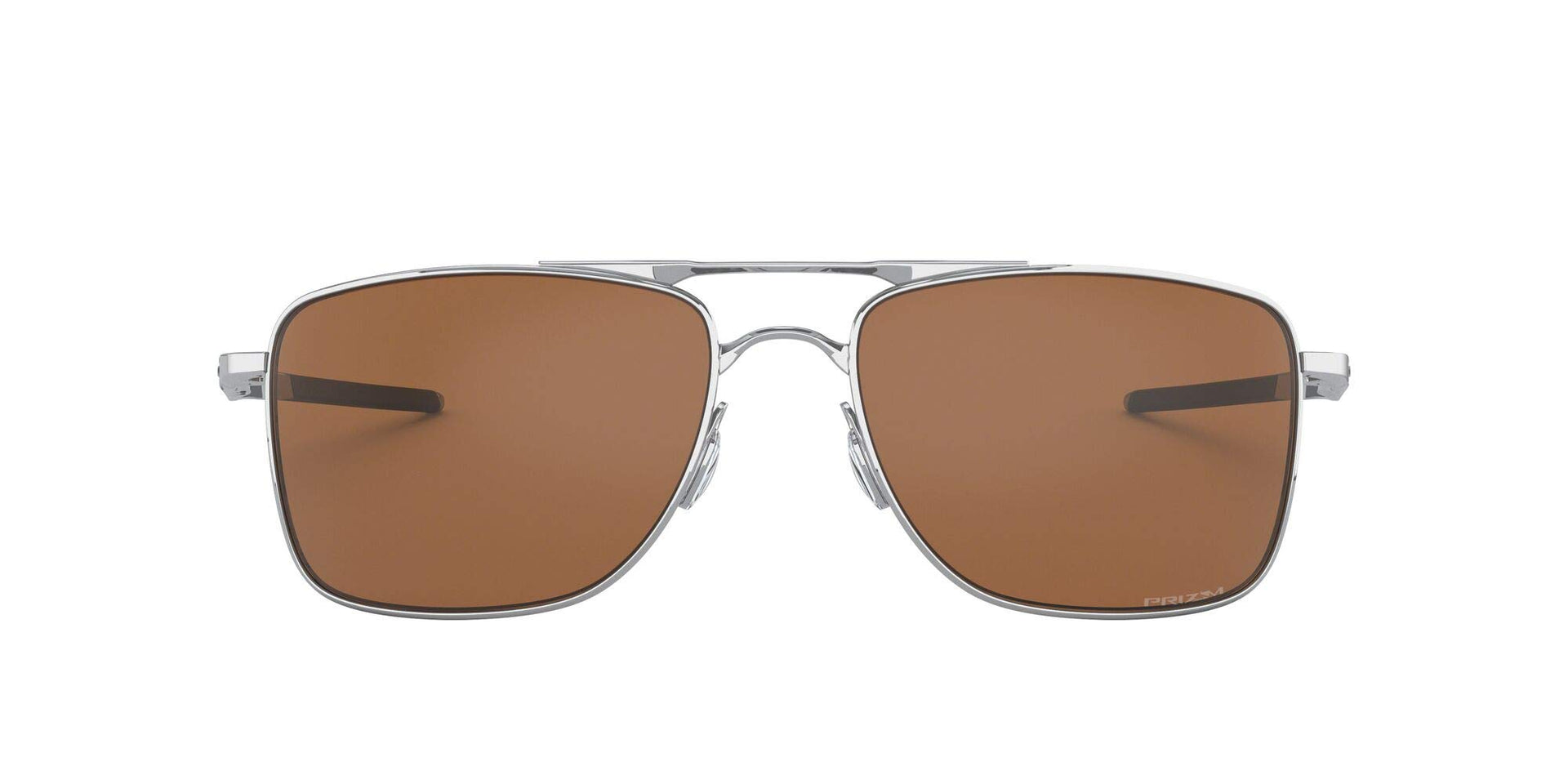 Oakley Gauge Sunglasses - Polished Chrome/Prizm Tungsten Polarized / 62 - 888392350602