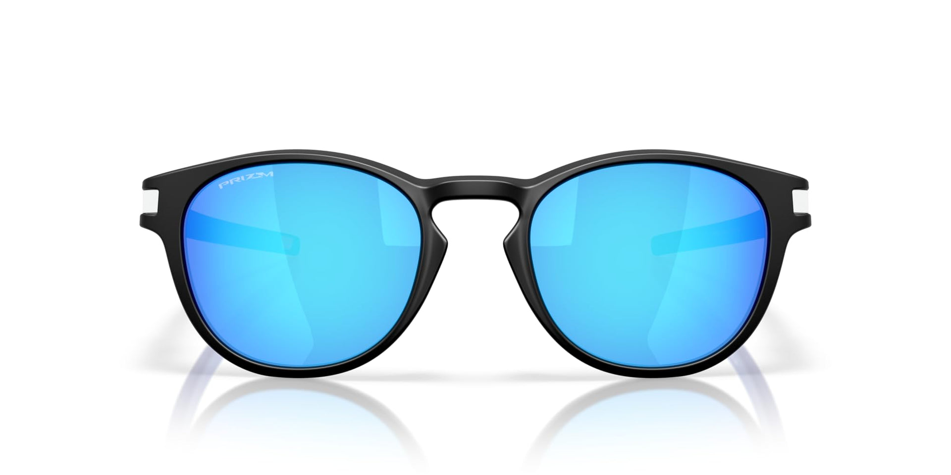 Oakley Latch Oval Sunglasses - Matte Black/Prizm Sapphire / 53 mm - 888392641144