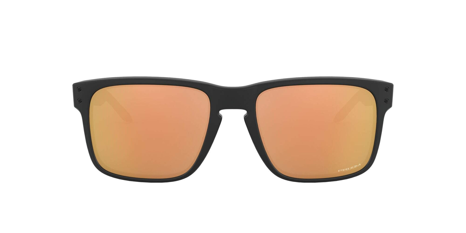 Oakley Holbrook Low Bridge Fit Sunglasses - Matte Black/Prizm Rose Gold / 56 mm - 888392486950