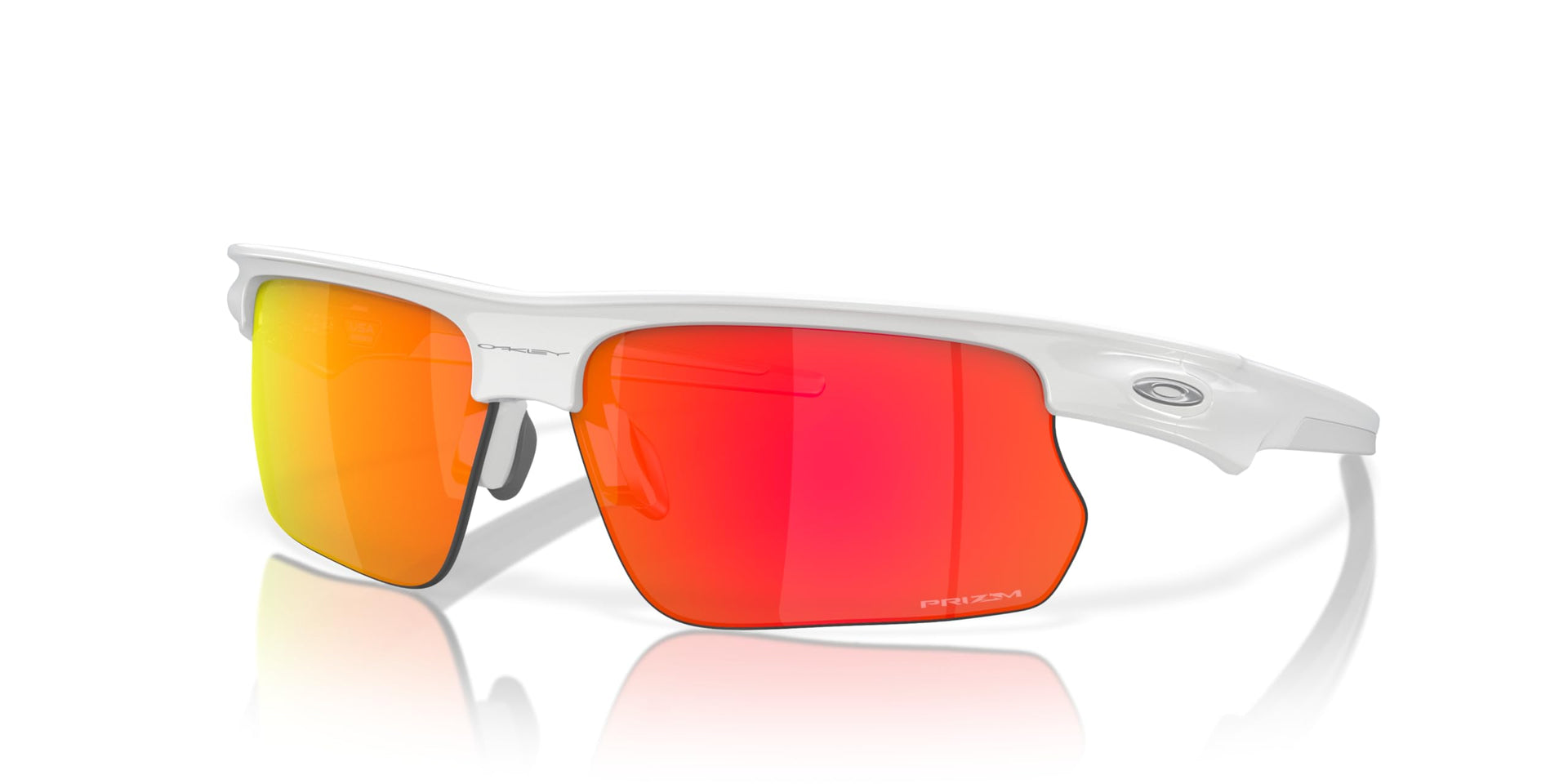 Oakley Bisphaera Sunglasses - Polished White/Prizm Ruby / 68 mm - 888392620293