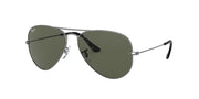 Ray-Ban Aviator RB3025 Sunglasses Batch 3 - Sand Transparent Grey/G-15 Green / 58 mm - X002C6MBNP - Additional Image 1
