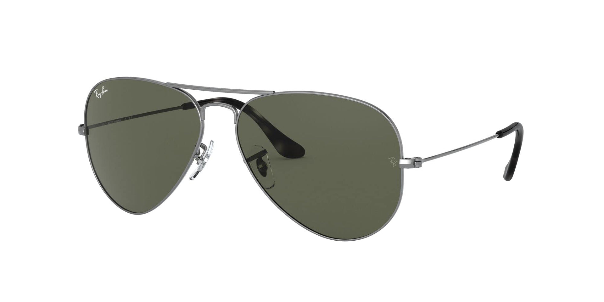 Ray-Ban Aviator RB3025 Sunglasses Batch 3 - Sand Transparent Grey/G-15 Green / 58 mm - X002C6MBNP - Additional Image 1