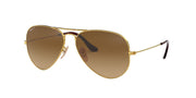 Ray-Ban Aviator RB3025 Sunglasses - Gold/Polarized Brown Gradient / 58 mm - 805289441557