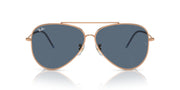 Ray-Ban Aviator Reverse RBR0101S Sunglasses - Rosegold/Dark Blue / 59 mm - X003UYLF17 - Additional Image 2