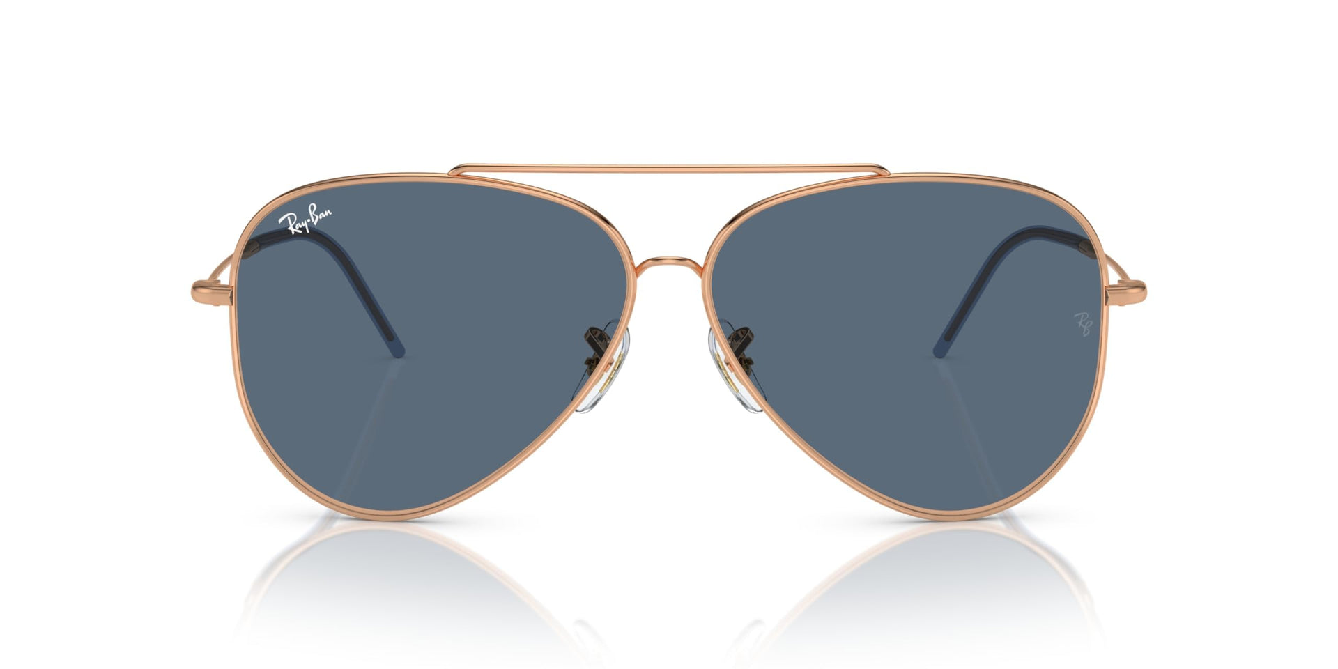 Ray-Ban Aviator Reverse RBR0101S Sunglasses - Rosegold/Dark Blue / 62 mm (X003UYKIC9) - X003UYKIC9 - Additional Image 3