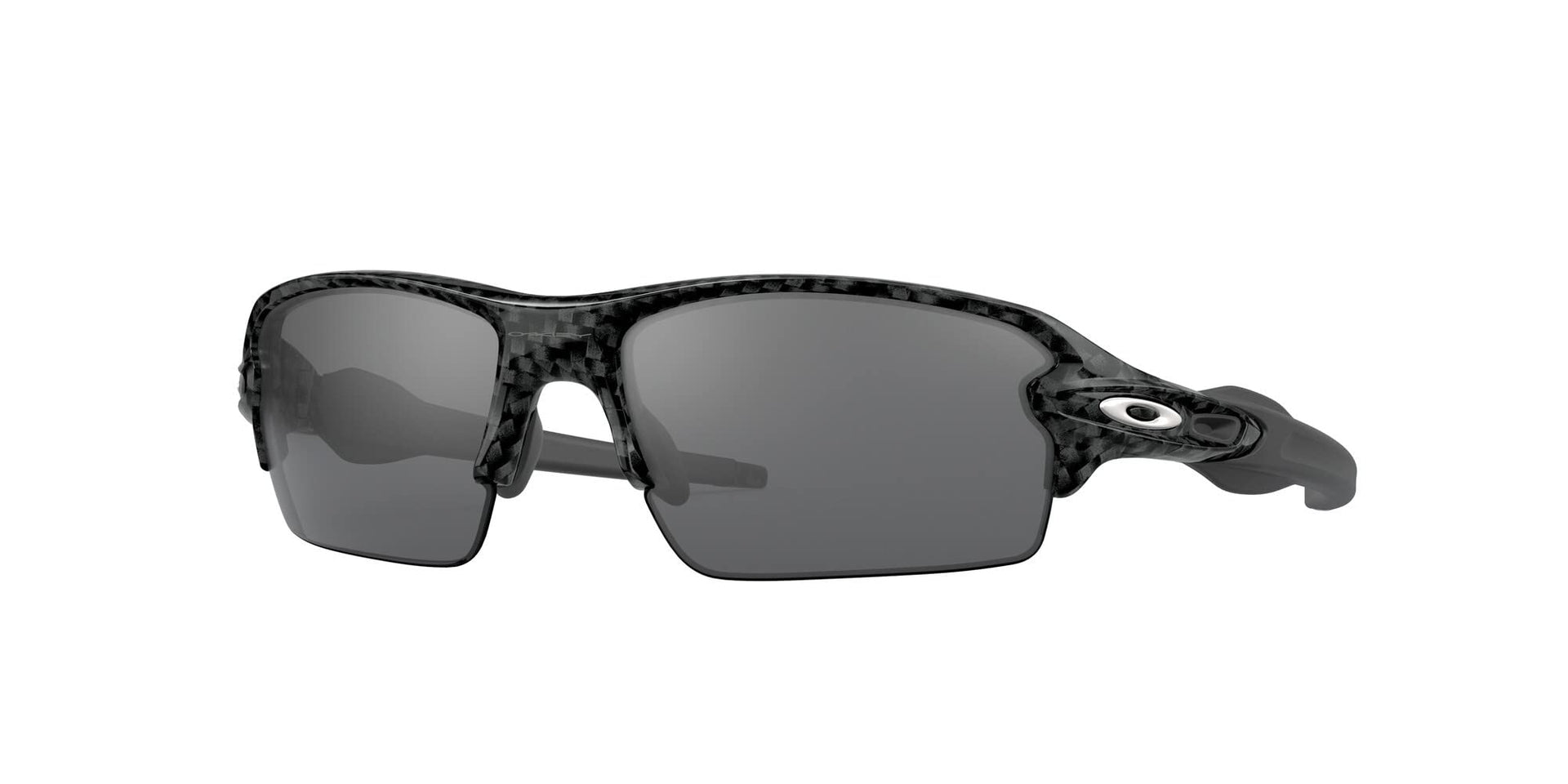 Oakley Flak Low Bridge Fit Sunglasses - Carbon Fiber/Slate Iridium / 61 mm - 888392105134