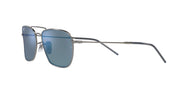 Ray-Ban Caravan Reverse RBR0102S Sunglasses - Gunmetal/Dark Grey Mirrored Turquoise / 58 mm - 8056597918602