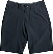 Boys' black amphibian shorts with button waistband and side pockets