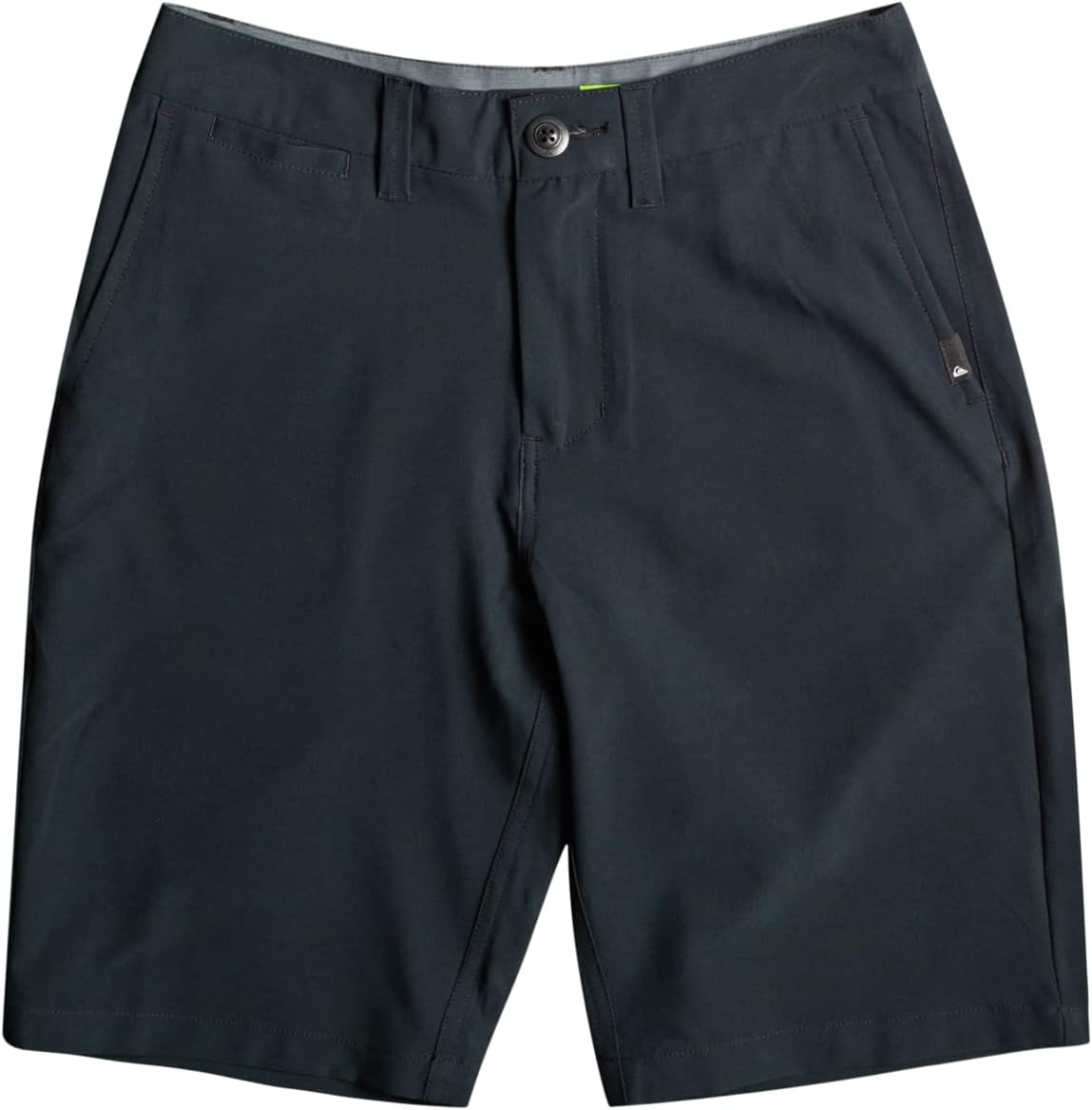 Boys' black amphibian shorts with button waistband and side pockets