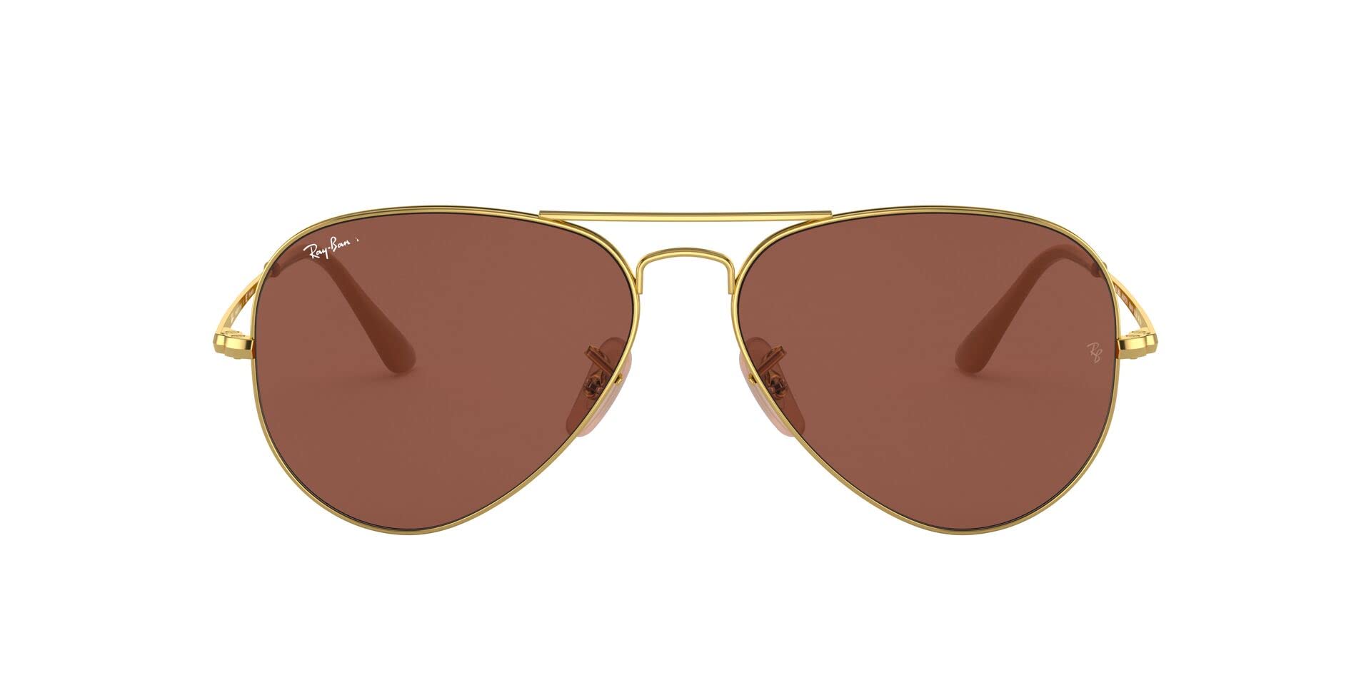 Ray-Ban Aviator Metal II RB3689 Sunglasses - Gold/Polarized Purple / 62 mm - 8056597148658 - Additional Image 1