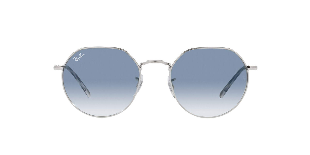Ray-Ban Jack RB3565 Sunglasses - Silver/Clear Gradient Blue / 51 mm - 8056597583565