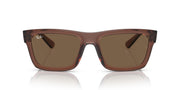 Ray-Ban Warren Low Bridge Fit RB4396F Sunglasses - Transparent Brown/Dark Brown / 57 mm - 8056262067772