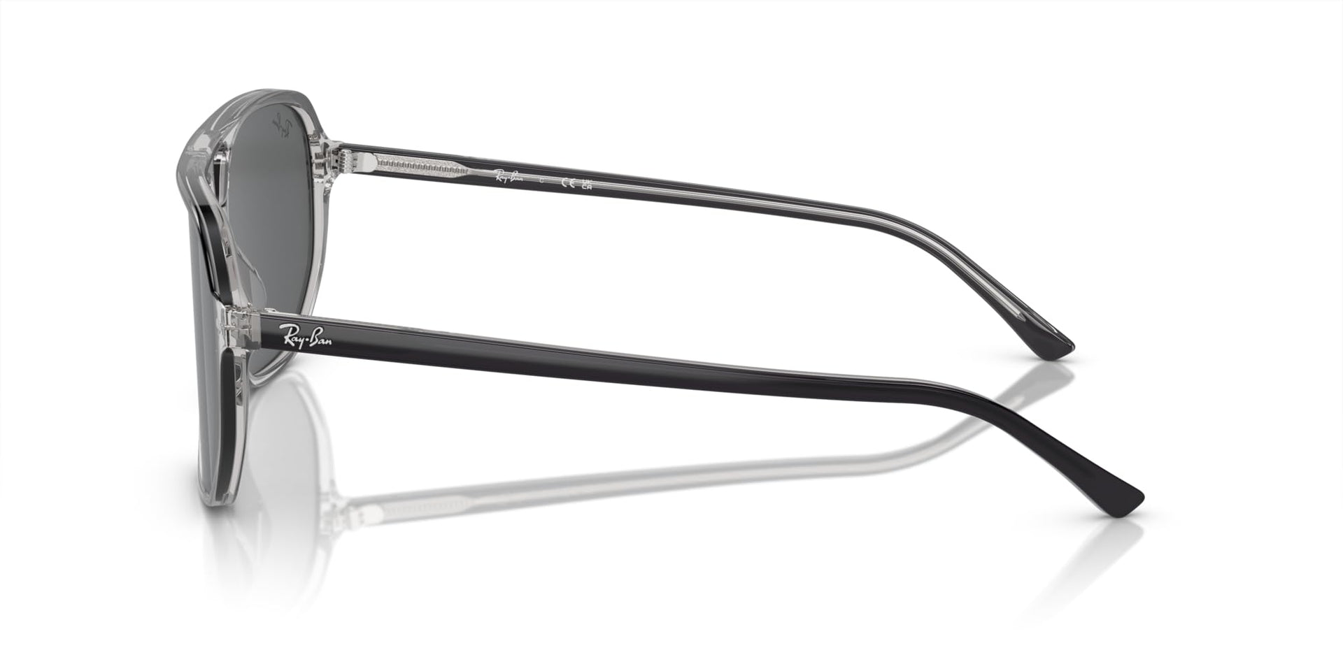 Ray-Ban Bill One RB2205 Sunglasses - Dark Grey on Transparent/Dark Grey / 57 mm - 8056597936187 - Additional Image 2