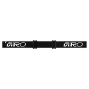 Giro snow goggle strap, black with adjustable buckle and logo