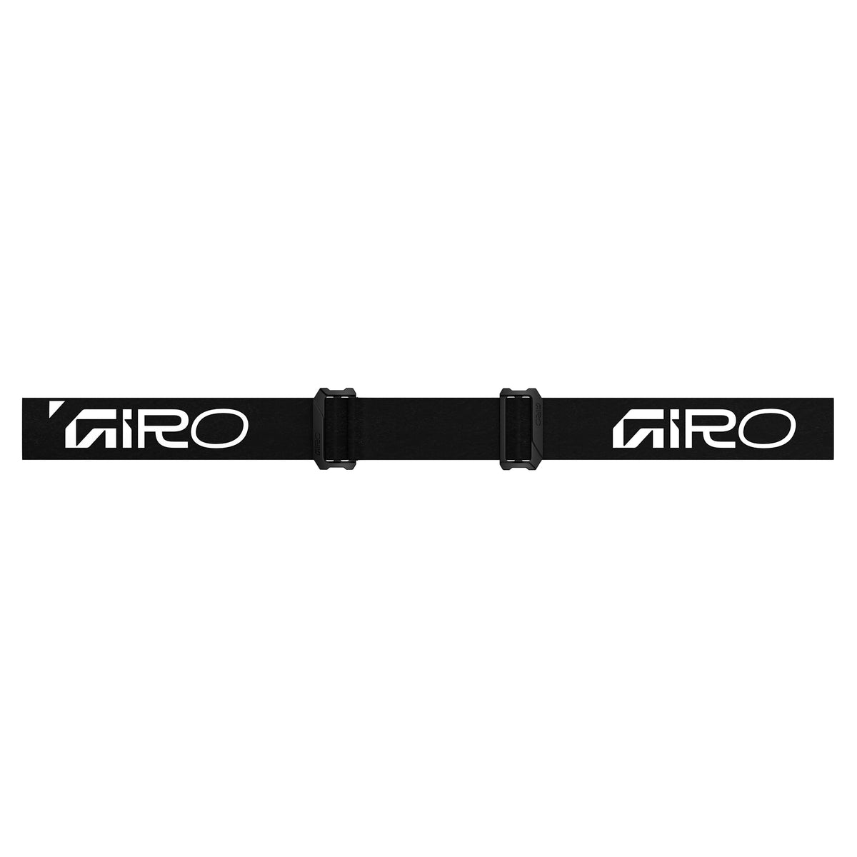 Giro snow goggle strap, black with adjustable buckle and logo