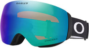 Black snow goggles with teal-to-purple Prizm lens and adjustable strap
