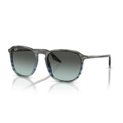 Ray-Ban RB2203 Sunglasses - Striped Grey & Blue / Blue/Black / Large - 8056597936347