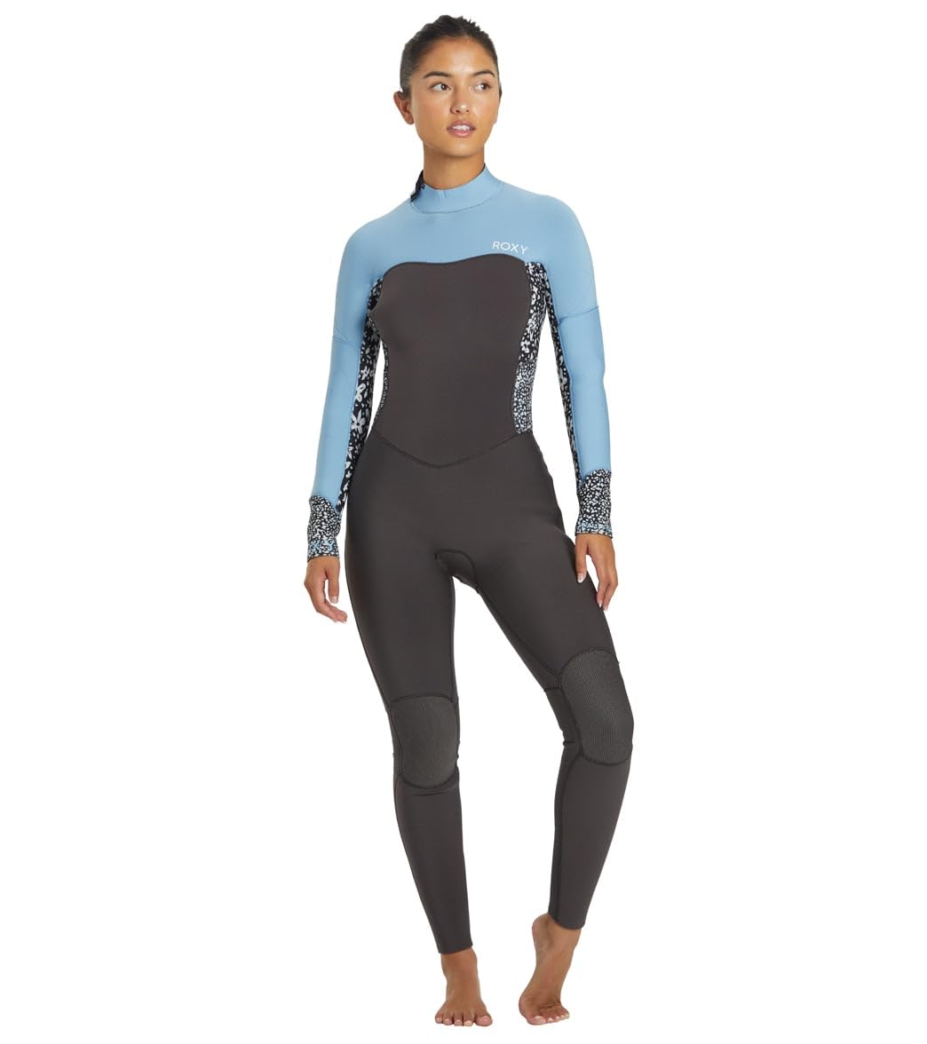 Roxy Womens 4/3mm Swell Series Back Zip Fullsuit - Jet/Boy Blue / 4