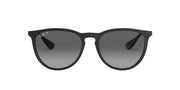 Ray-Ban Erika RB4171 Sunglasses - Rubber Black/Light Grey Gradient Grey Polarized / 54 mm - 8056597142526