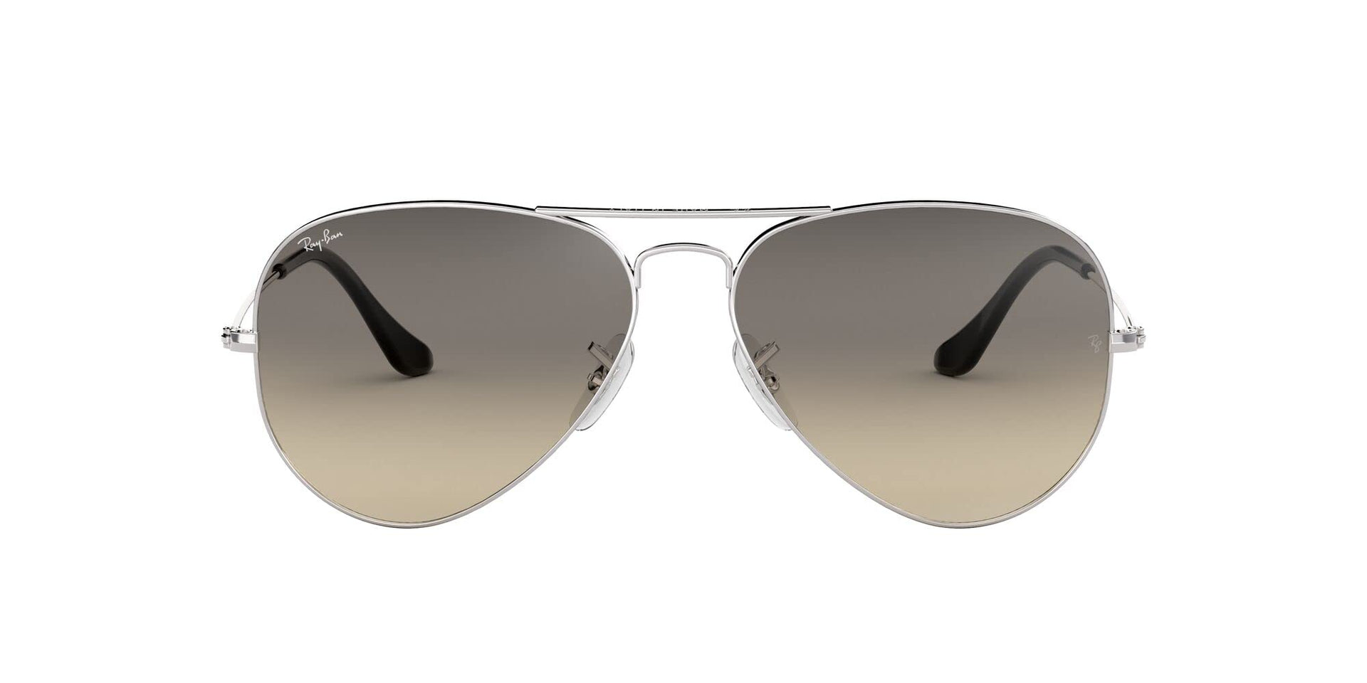 Ray-Ban Aviator RB3025 Sunglasses Batch 2 - Silver/Clear Gradient Grey / 62 mm - X001CCQLTF