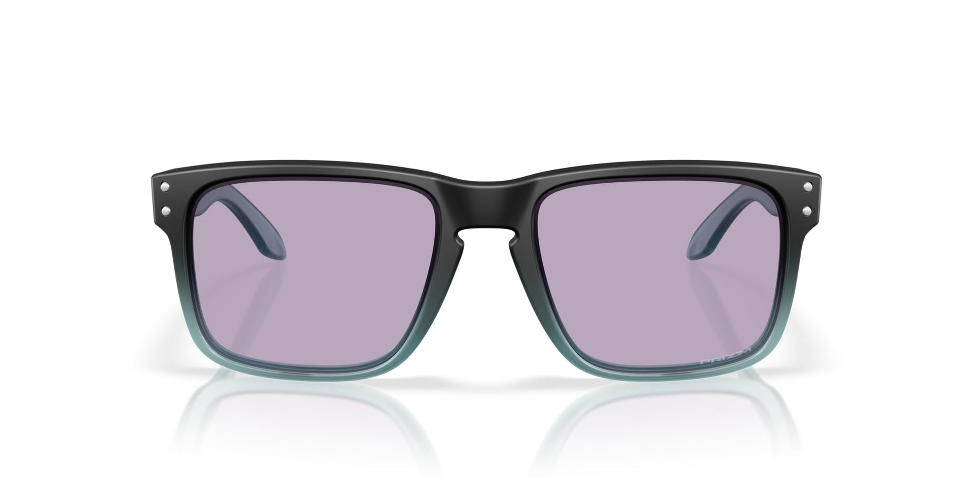 Oakley Holbrook Low Bridge Fit Sunglasses - Matte Transparent Stonewash Black Fade / Large - 888392645890