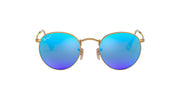 Ray-Ban Metal Glasses RB3447 Sunglasses - Matte Gold/Polarized Blue Mirrored / 53 mm - 8053672666984