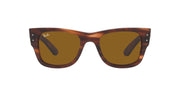 Ray-Ban Mega Wayfarer RB0840S Sunglasses - Striped Havana/Brown / 51 mm - 8056597720694