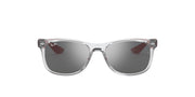 Ray-Ban Junior New Wayfarer RJ9052S Sunglasses - Transparent Grey/Grey Mirror Silver / 48 mm - 8056597186742