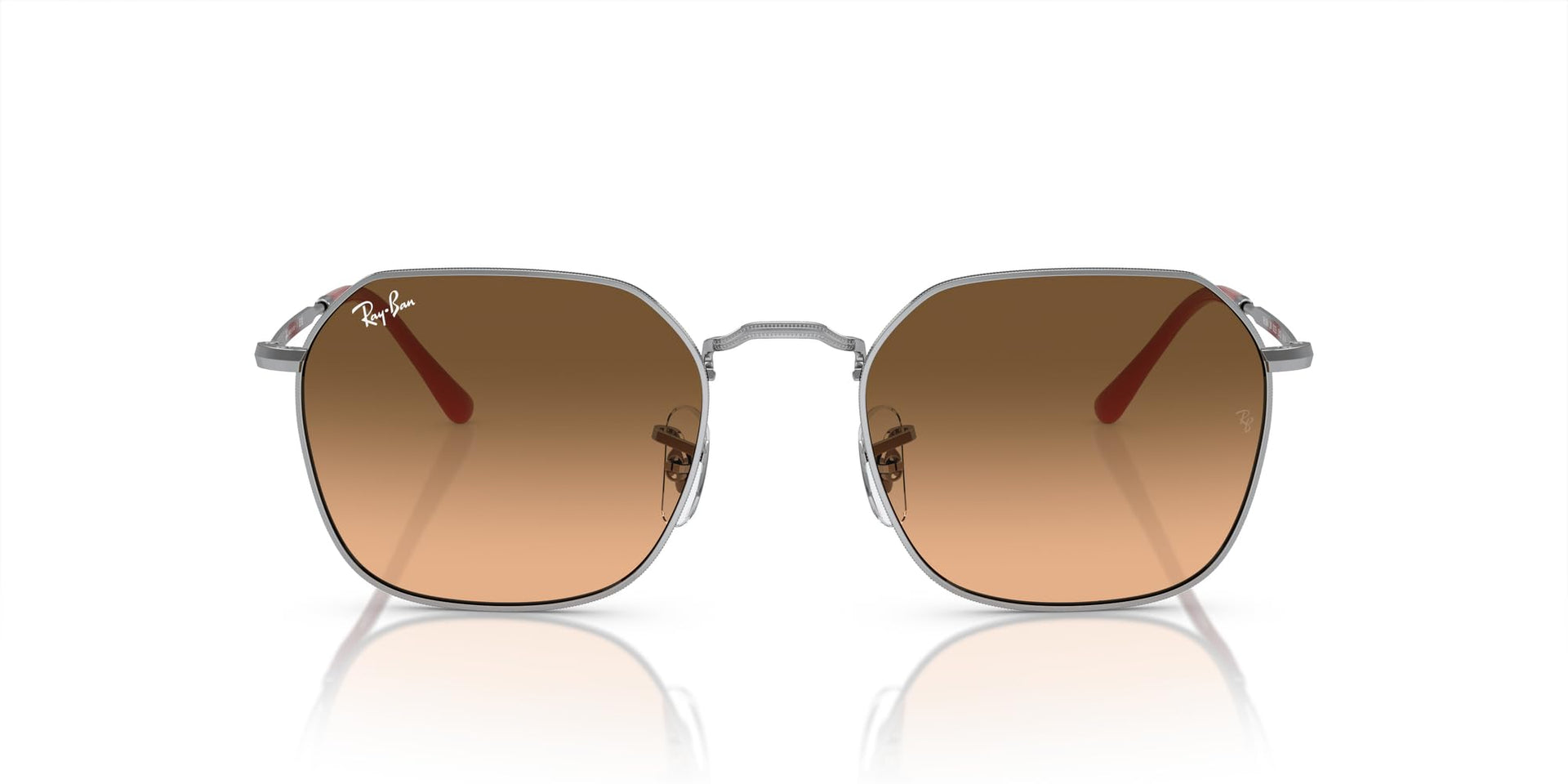 Ray-Ban Jim RB3694 Sunglasses - Silver/Pink Gradient Black / 53 mm - 8056597948869