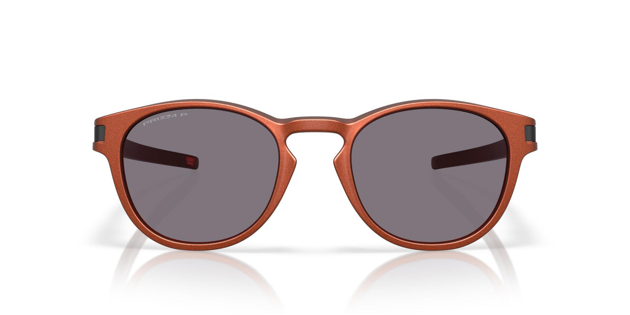 Oakley Latch Sunglasses - Fire Orange/Prizm Grey Polarized / 53 - 888392663986