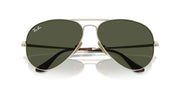 Ray-Ban Aviator Titanium RB8089 Sunglasses - Gold/Green / 58 mm - 8056262031742 - Additional Image 4