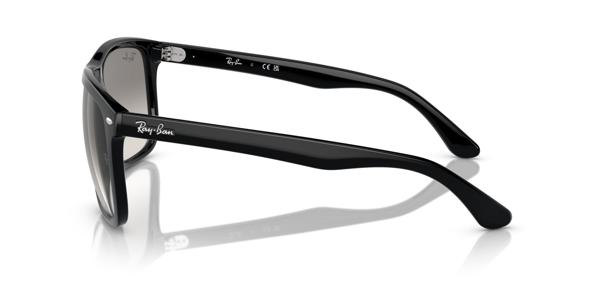 Ray-Ban Boyfriend Two RB4547 Sunglasses - Black/Clear Gradient Grey / 60 mm - 8056597939348 - Additional Image 2