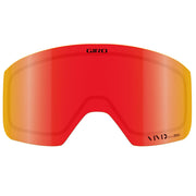 Giro snow goggle replacement lens, red tinted Vivid Ember with amber frame