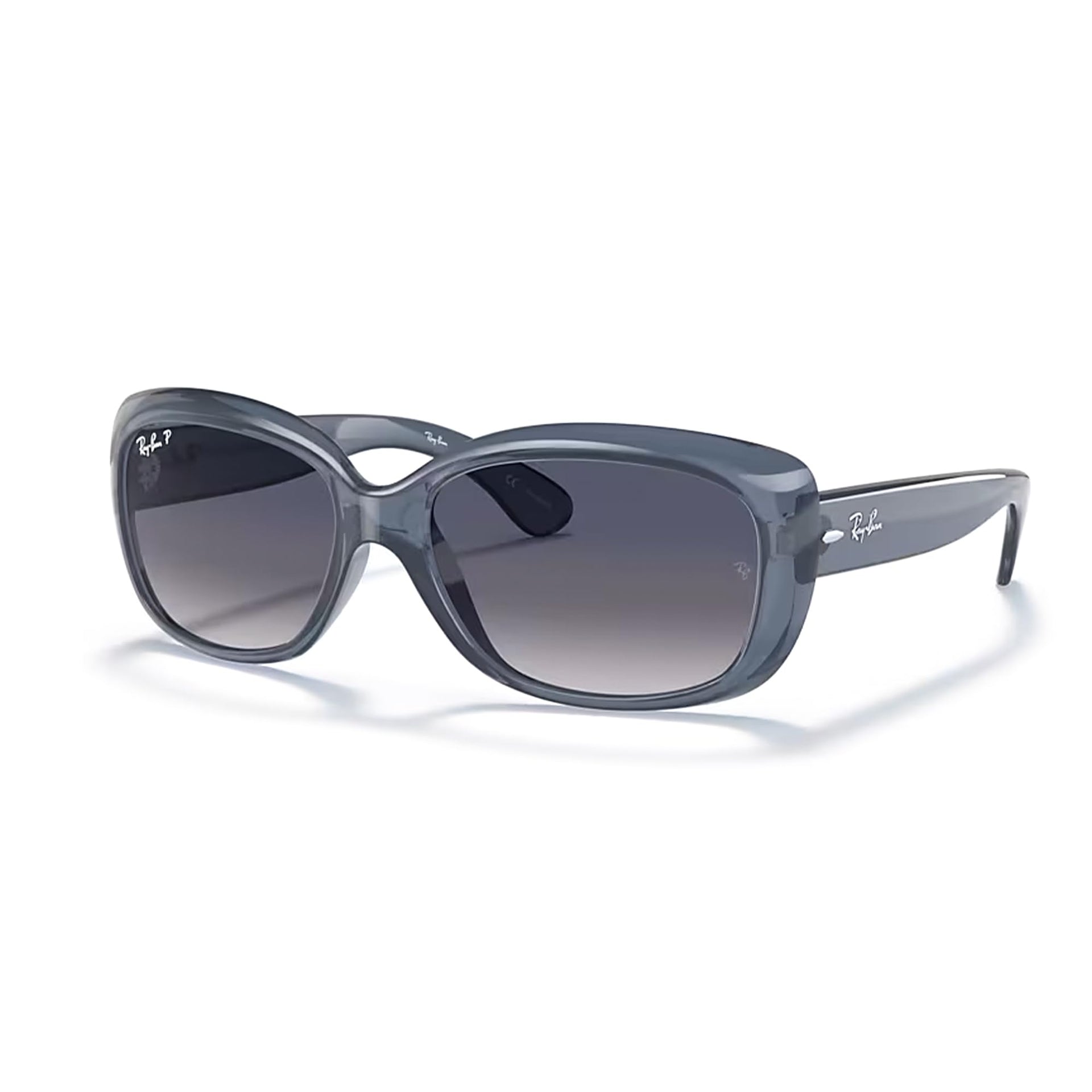 Ray-Ban Jackie Ohh RB4101 Sunglasses - Transparent Blue/Blue Gradient Polarized / 58 mm - 8056597661034
