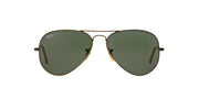 Ray-Ban Aviator RB3025 Sunglasses Batch 3 - Matte Antique Gold/Green / 62 mm - X001ST6BIN - Additional Image 1