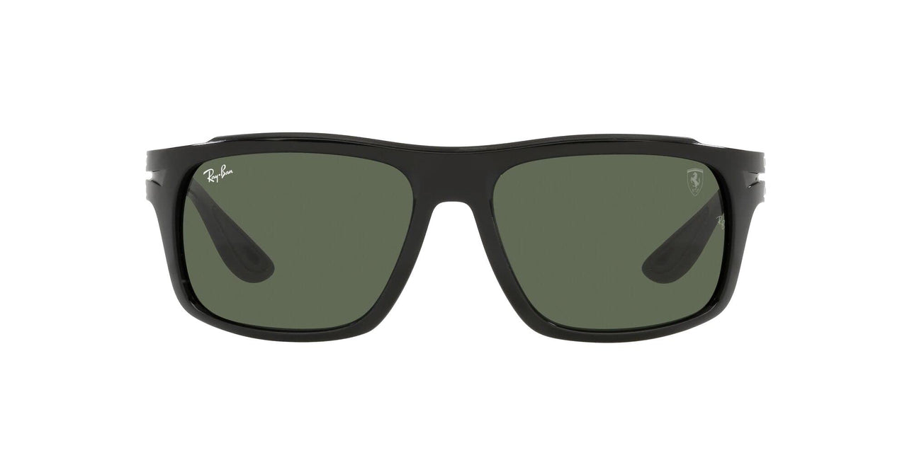 Ray-Ban Scuderia Ferrari Collection Aviator RB4364M Sunglasses - Black/Dark Green / 61 mm - 8056597546089