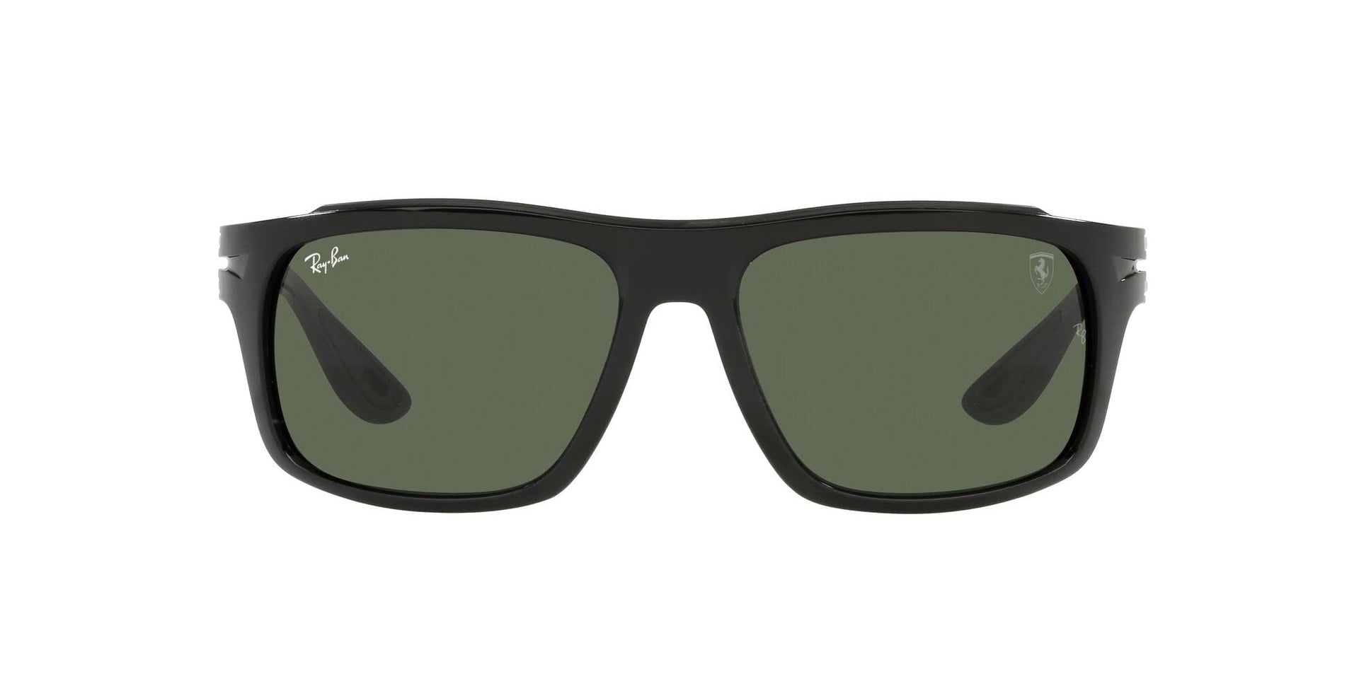 Ray-Ban Scuderia Ferrari Collection Aviator RB4364M Sunglasses - Black/Dark Green / 61 mm - 8056597546089