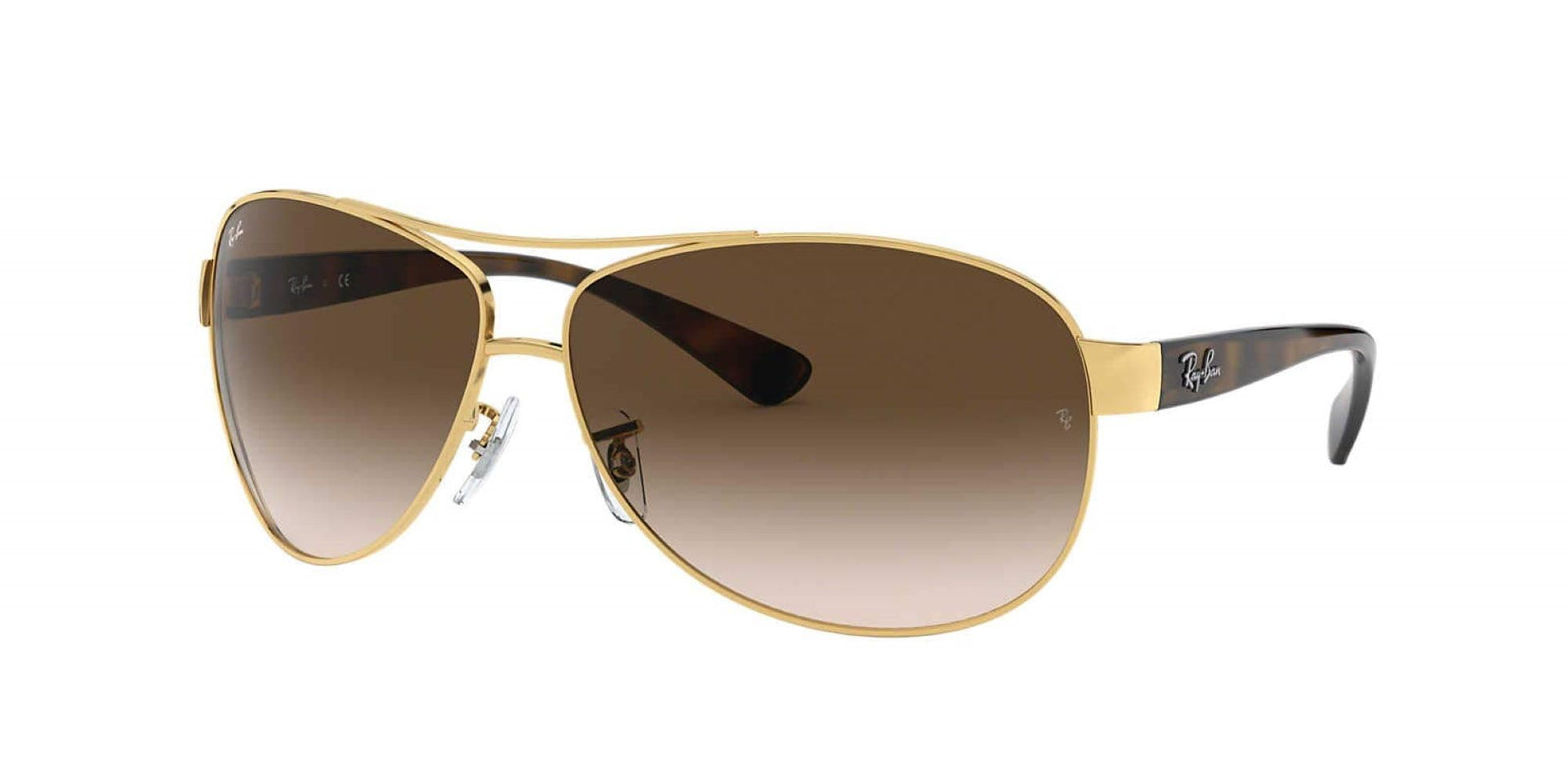 Ray-Ban Aviator RB3386 Sunglasses - Gold/Brown Gradient Dark Brown / 67 mm (X001E0PQ0F) - X001E0PQ0F