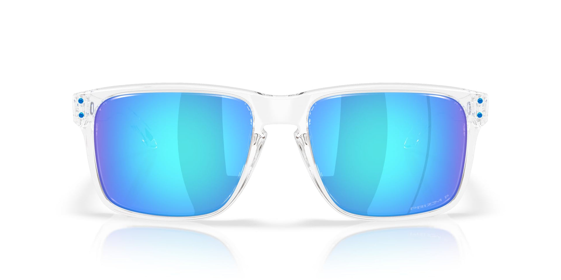 Oakley Holbrook XXL Sunglasses - Polished Clear/Prizm Sapphire Polarized / XX-Large - 888392664648