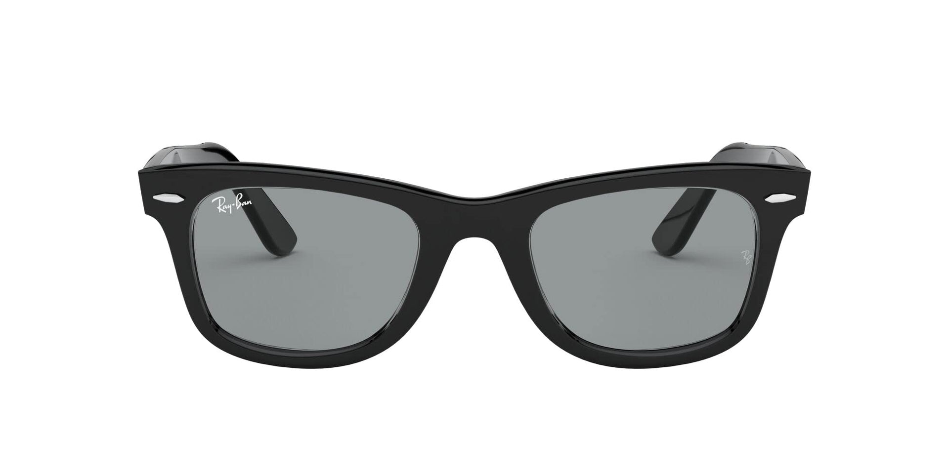 Ray-Ban Original Wayfarer Low Bridge Fit RB2140F Sunglasses - Black/Green / 52 mm - 8056597296601